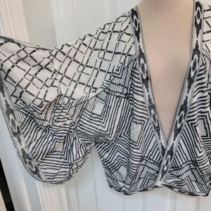 NWT Anthropologie Geometric Open Front Cardigan One Size Fits Most